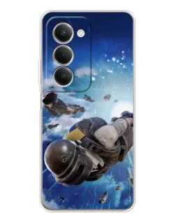 Чехол для Xiaomi Redmi 15 5G с картинкой «Десант PUBG — прыжок»