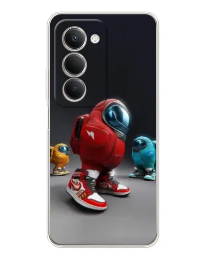 Чехол для Xiaomi Redmi 15 5G с картинкой «Among Us — 3D стиль»