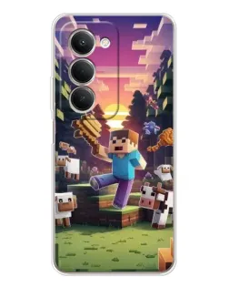 Чехол для Xiaomi Redmi 15 5G с картинкой «Стив на ферме»
