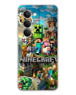 Чехол для Xiaomi Redmi 15 5G с картинкой «Замок Minecraft»