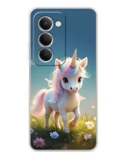 Чехол для Xiaomi Redmi 15 5G с картинкой «Единорог на поляне» Чехол для Xiaomi Redmi 15 5G с картинкой «Единорог на поляне»