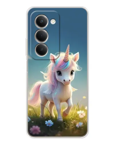 Чехол для Xiaomi Redmi 15 5G с картинкой «Единорог на поляне» Чехол для Xiaomi Redmi 15 5G с картинкой «Единорог на поляне»