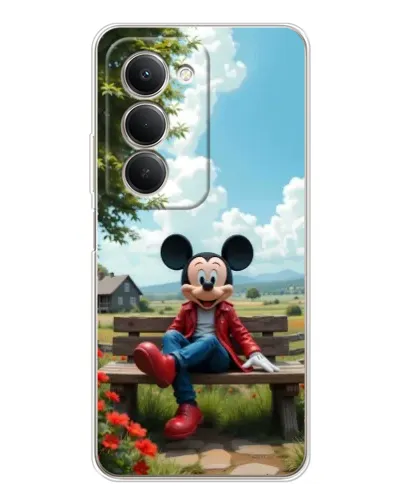 Чехол для Xiaomi Redmi 15 5G с картинкой «Микки на скамейке» Чехол для Xiaomi Redmi 15 5G с картинкой «Микки на скамейке»