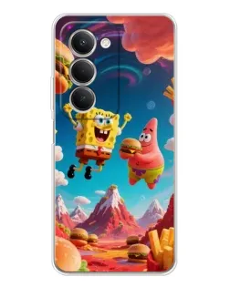 Чехол для Xiaomi Redmi 15 5G с картинкой «Космический фастфуд»
