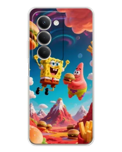 Чехол для Xiaomi Redmi 15 5G с картинкой «Космический фастфуд»