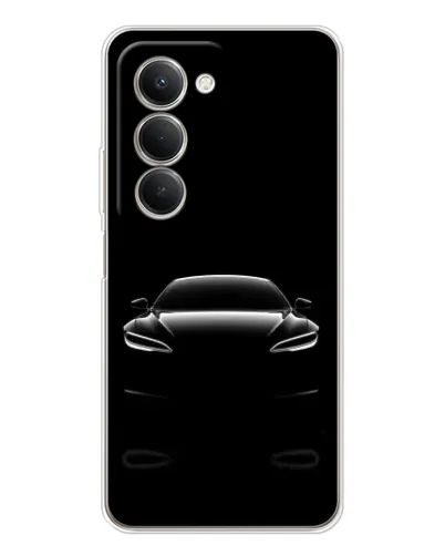 Чехол для Xiaomi Redmi 15 5G с картинкой «Силуэт Tesla Night»