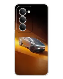 Чехол для Xiaomi Redmi 15 5G с картинкой «Cybertruck в пустыне»