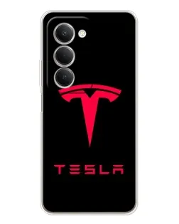 Чехол для Xiaomi Redmi 15 5G с картинкой «Tesla Red Logo»