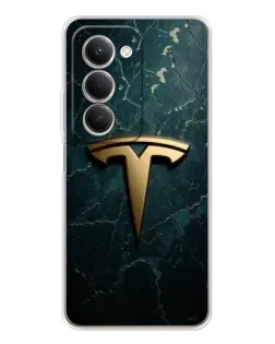 Чехол для Xiaomi Redmi 15 5G с картинкой «Мраморная Tesla Gold»