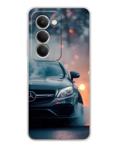 Чехол для Xiaomi Redmi 15 5G с картинкой «Mercedes — ночной город»