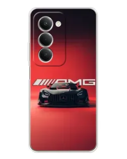 Чехол для Xiaomi Redmi 15 5G с картинкой «Mercedes AMG — красная линия»