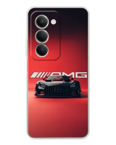 Чехол для Xiaomi Redmi 15 5G с картинкой «Mercedes AMG — красная линия»