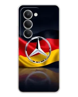 Чехол для Xiaomi Redmi 15 5G с картинкой «Mercedes — флаг Германии»