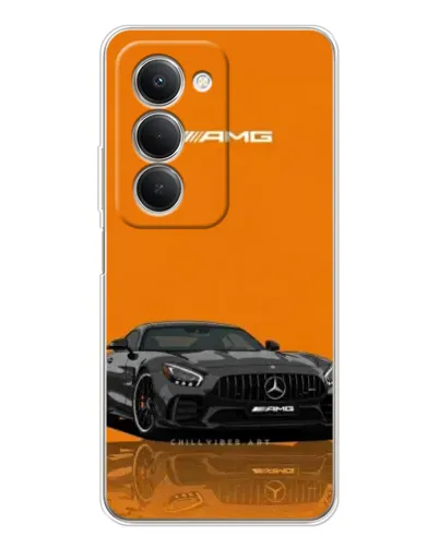 Чехол для Xiaomi Redmi 15 5G с картинкой «Оранжевый Mercedes AMG»