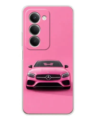 Чехол для Xiaomi Redmi 15 5G с картинкой «Розовый Mercedes AMG»
