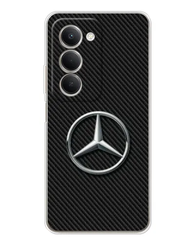 Чехол для Xiaomi Redmi 15 5G с картинкой «Карбоновый Mercedes стиль»