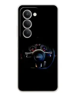 Чехол для Xiaomi Redmi 15 5G с картинкой «Салон Audi — руль» Чехол для Xiaomi Redmi 15 5G с картинкой «Салон Audi — руль»