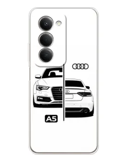 Чехол для Xiaomi Redmi 15 5G с картинкой «Audi — контрастный дизайн»
