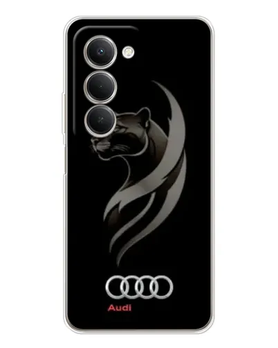 Чехол для Xiaomi Redmi 15 5G с картинкой «Графика — пантера и Audi»