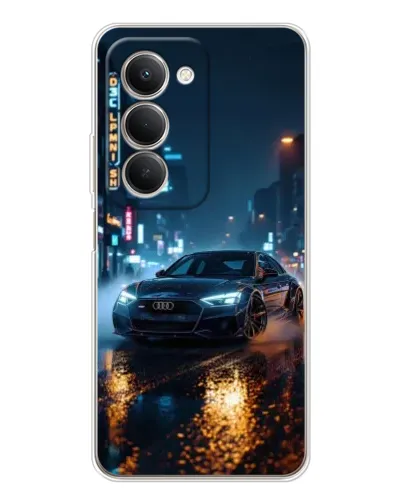 Чехол для Xiaomi Redmi 15 5G с картинкой «Ночной город и Audi»