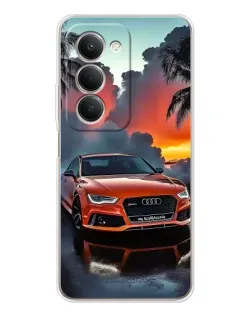 Чехол для Xiaomi Redmi 15 5G с картинкой «Audi — закат»