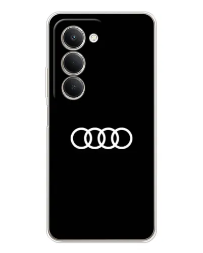 Чехол для Xiaomi Redmi 15 5G с картинкой «Audi White Logo»