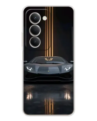 Чехол для Xiaomi Redmi 15 5G с картинкой «Lamborghini золотые линии» Чехол для Xiaomi Redmi 15 5G с картинкой «Lamborghini золотые линии»