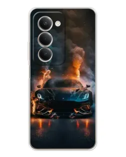 Чехол для Xiaomi Redmi 15 5G с картинкой «Lamborghini дымная эстетика»