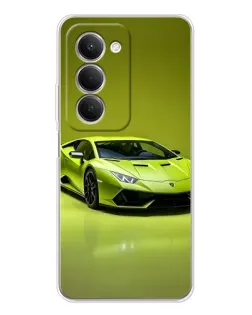 Чехол для Xiaomi Redmi 15 5G с картинкой «Салатовый Lamborghini Huracan»