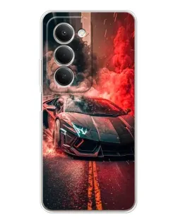 Чехол для Xiaomi Redmi 15 5G с картинкой «Lamborghini красный дым»