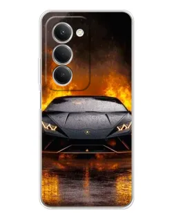 Чехол для Xiaomi Redmi 15 5G с картинкой «Lamborghini в огне»