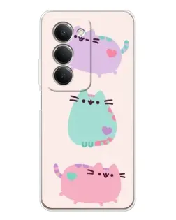 Чехол для Xiaomi Redmi 15 5G с картинкой «Pusheen трио»