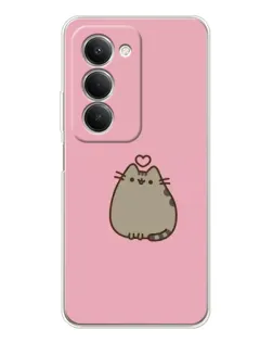 Чехол для Xiaomi Redmi 15 5G с картинкой «Pusheen сердце»