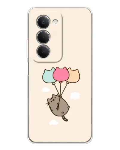 Чехол для Xiaomi Redmi 15 5G с картинкой «Пушин на шариках»