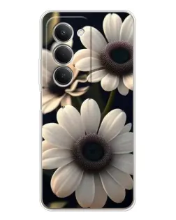 Чехол для Xiaomi Redmi 15 5G с картинкой «Белые маргаритки макро»
