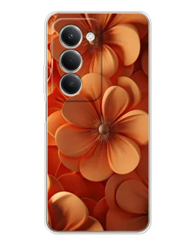 Чехол для Xiaomi Redmi 15 5G с картинкой «Оранжевый макро цветок»