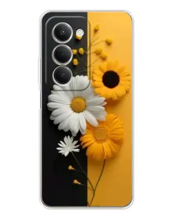 Чехол для Xiaomi Redmi 15 5G с картинкой «Подсолнух и ромашка»