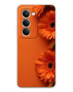 Чехол для Xiaomi Redmi 15 5G с картинкой «Оранжевые герберы»