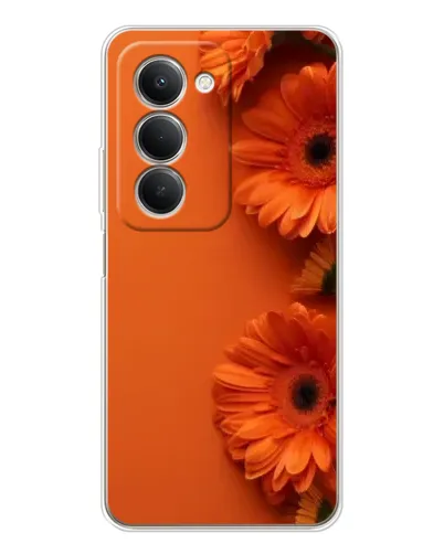 Чехол для Xiaomi Redmi 15 5G с картинкой «Оранжевые герберы»