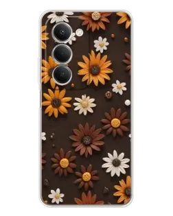 Чехол для Xiaomi Redmi 15 5G с картинкой «Узор из маленьких подсолнухов»