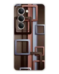 Чохол для Xiaomi Redmi 15 5G з картинкою «Коричневі об'ємні квадрати» Чохол для Xiaomi Redmi 15 5G з картинкою «Коричневі об'ємні квадрати»