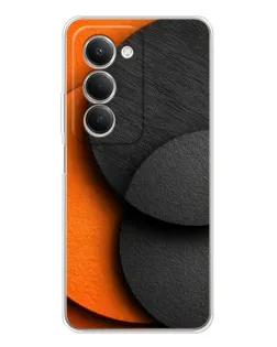 Чохол для Xiaomi Redmi 15 5G з картинкою «Геометрія помаранчевих кіл»