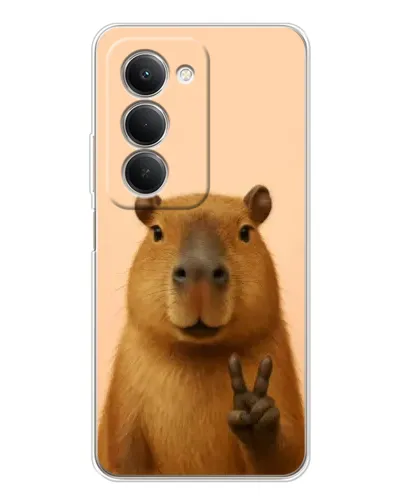 Чехол для Xiaomi Redmi 15 5G с картинкой «Капибара виктория»