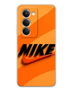 Чехол для Xiaomi Redmi 15 с картинкой «Оранжевый драйв Nike»