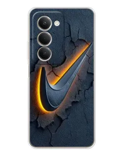 Чехол для Xiaomi Redmi 15 с картинкой «Объемный логотип Найк»