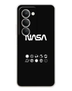 Чехол для Xiaomi Redmi 15 с картинкой «NASA — технический принт»
