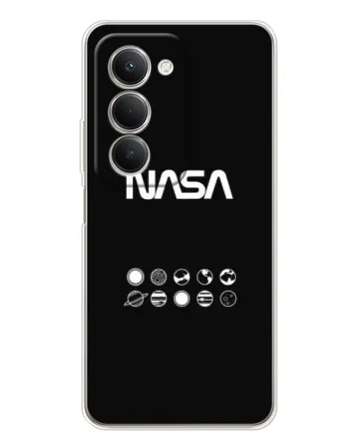 Чехол для Xiaomi Redmi 15 с картинкой «NASA — технический принт»