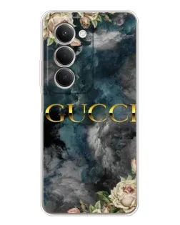 Чехол для Xiaomi Redmi 15 с картинкой «Абстрактные цветы Gucci»