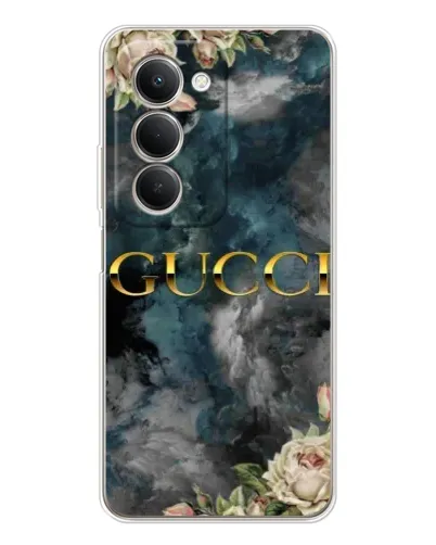 Чехол для Xiaomi Redmi 15 с картинкой «Абстрактные цветы Gucci» Чехол для Xiaomi Redmi 15 с картинкой «Абстрактные цветы Gucci»