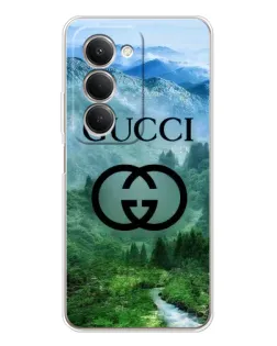 Чехол для Xiaomi Redmi 15 с картинкой «Gucci — горный пейзаж»